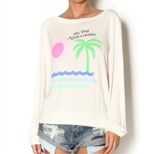 {Wildfox} This Girl Needs A Vacation Sweatshirt Jumper